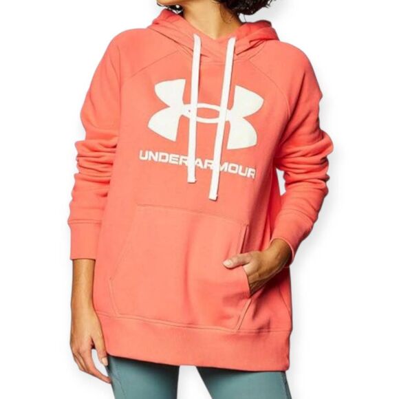 Under Armour Orange/Coral Hoodie Sz.XL EUC - Picture 1 of 6